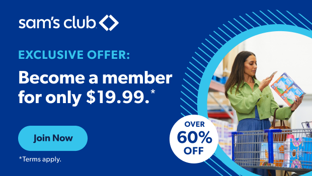 Sam's Club membership deal: Join for 50% off and shop exclusive deals
